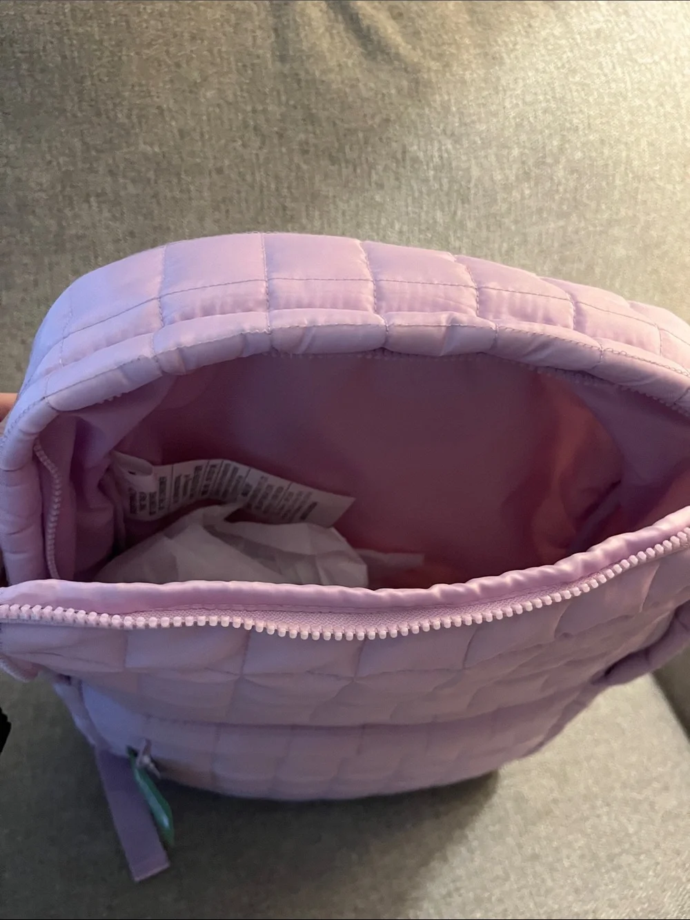 Ashland Quilted Lilac Backpack